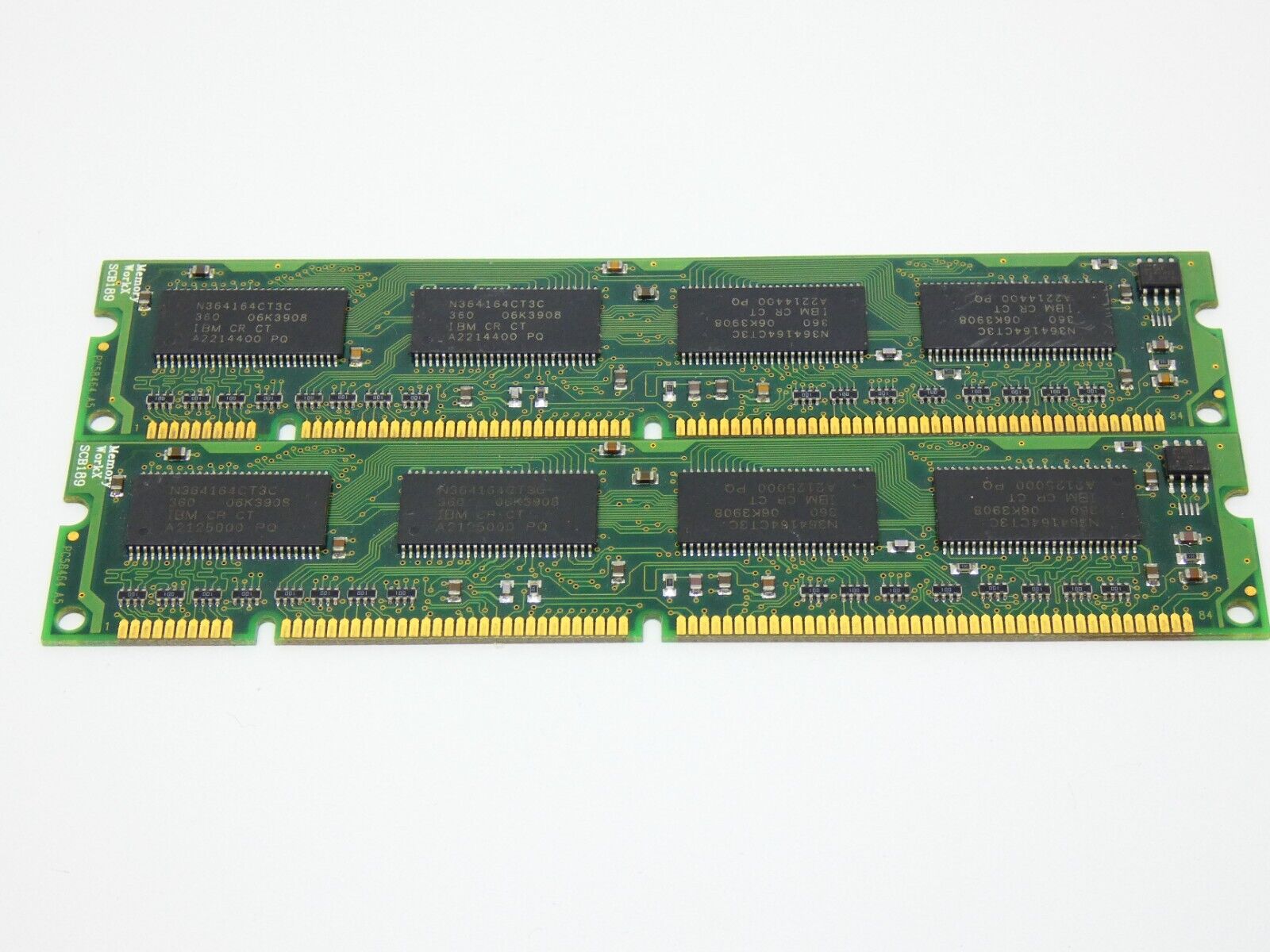 VorkX SDRAM 2x 32MB PC100 168-pin Non-ECC PC Memory