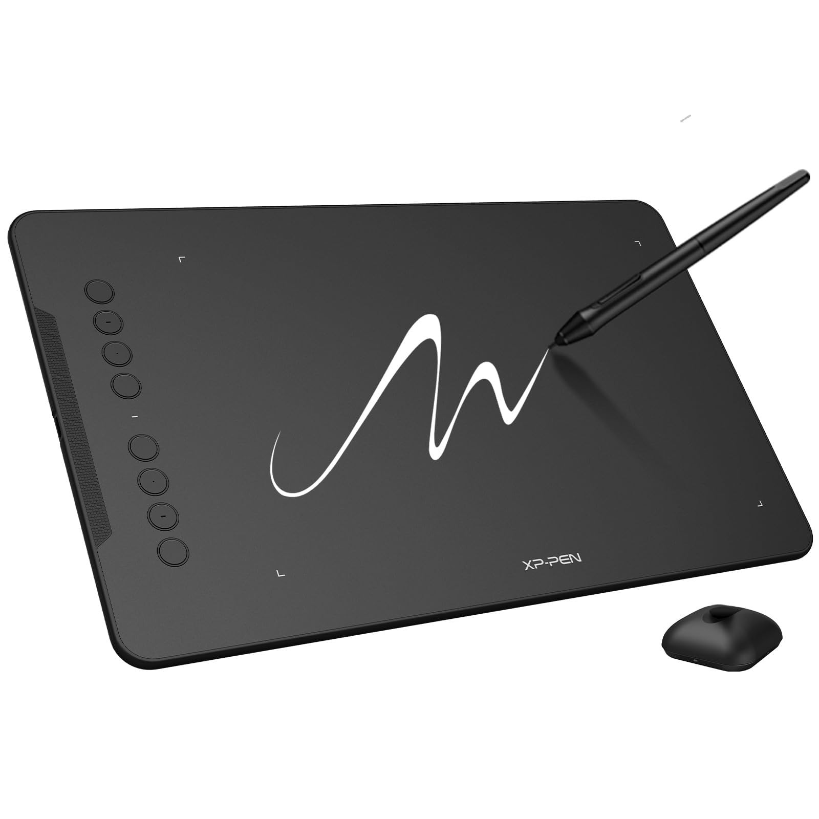 XPPen Deco 01 V3 10x6 Drawing Tablet, 16K Battery-Free 10 x 6 inch, black