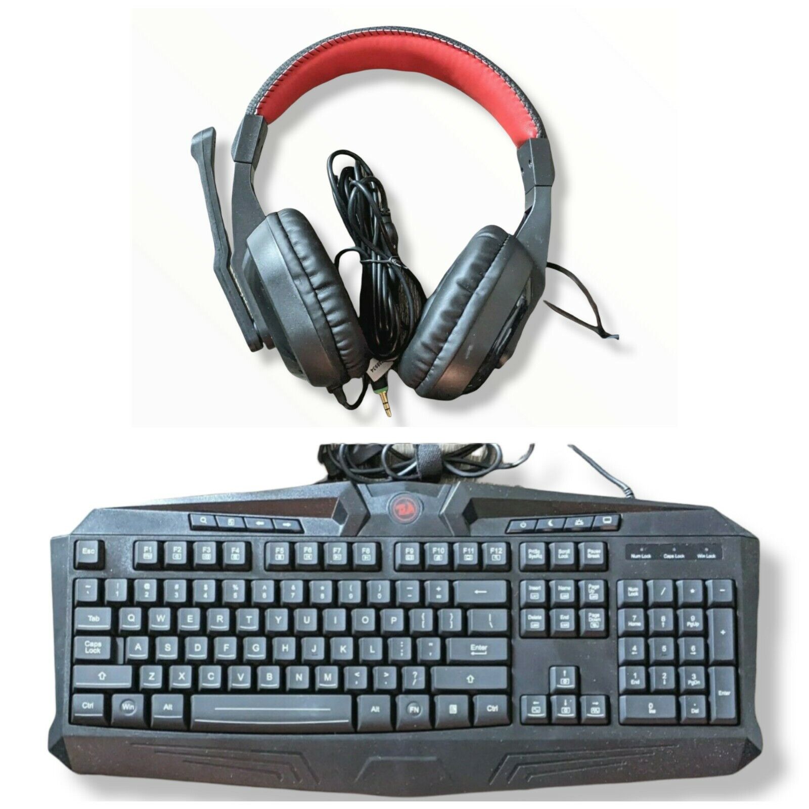 Redragon Gaming Headphones & Keyboard Combo RGB Backlight Wired S101 Black