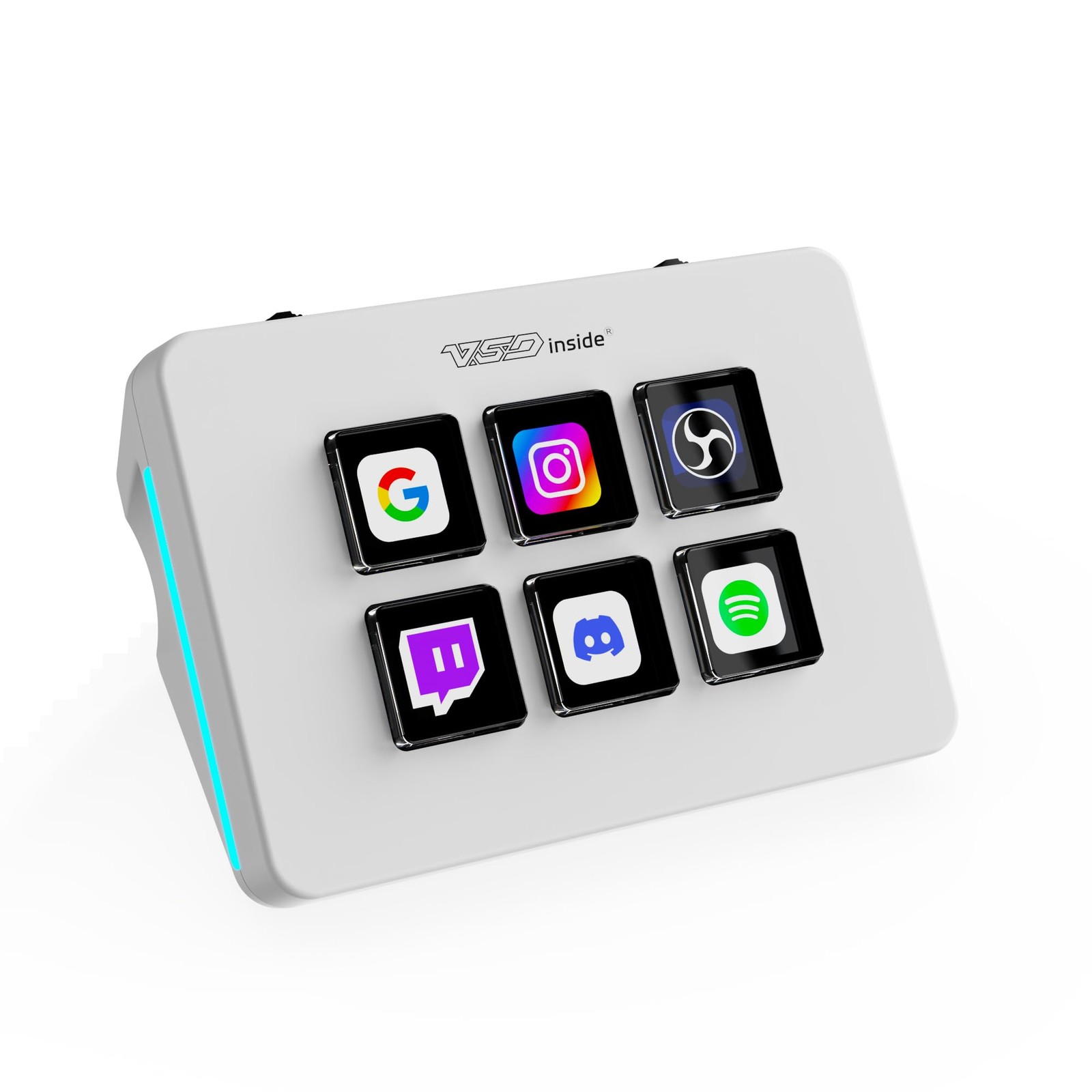 Mini Stream Controller Deck, Gaming Streaming Macro Pad Keypad, Shortcut Keyb...