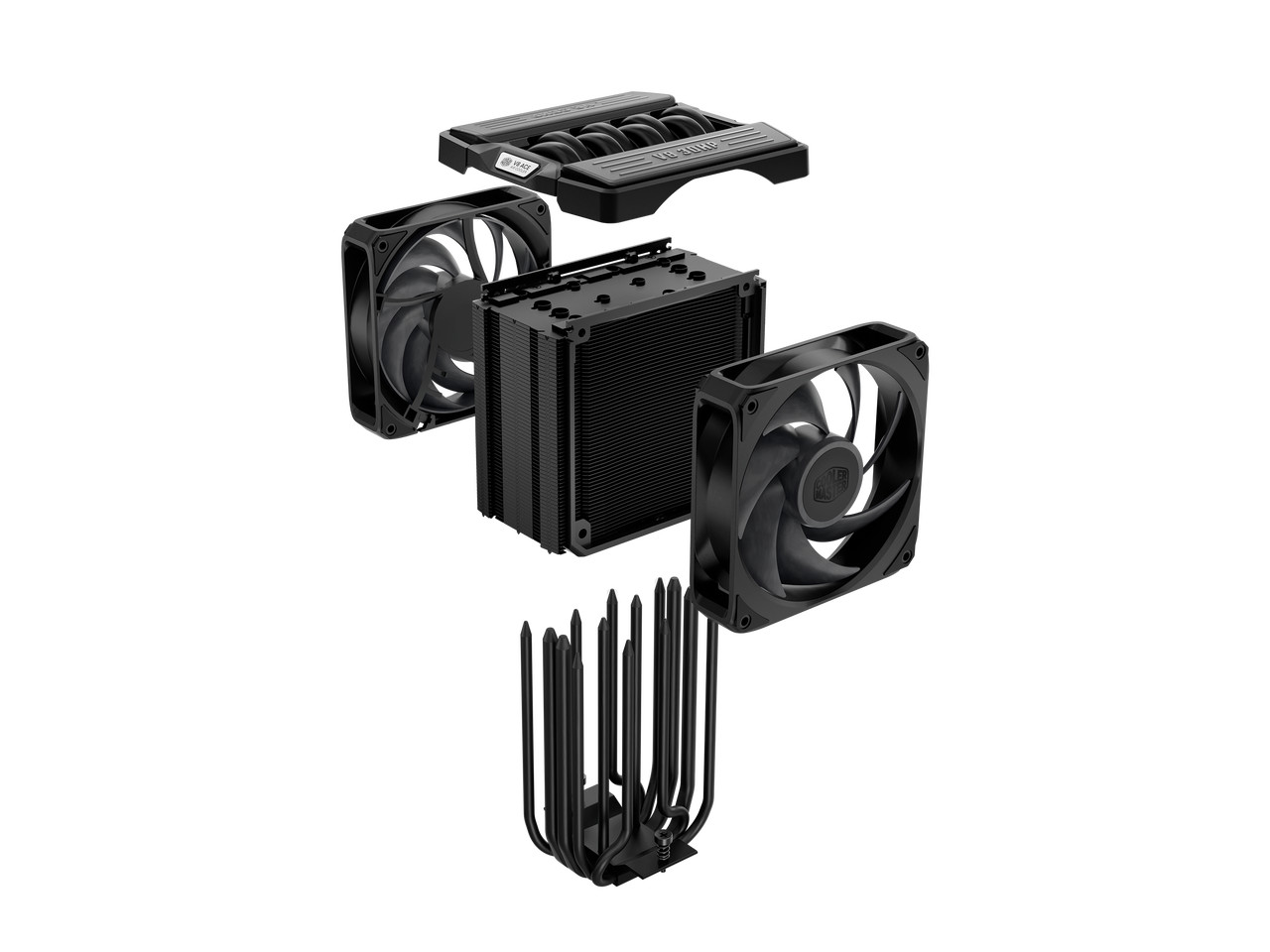 Cooler Master V8 ACE 3DHP Intel CPU Air Cooler, Single-Tower, Dual PWM Fans,