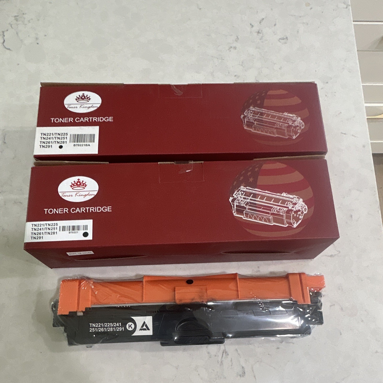 Toner Kingdom Compatible Brother TN221 TN225 High Yield Toner Cartridges