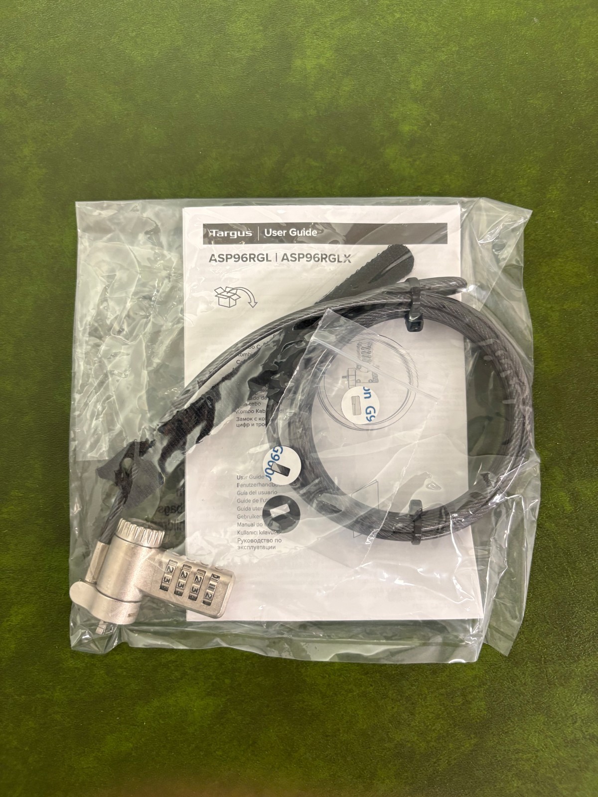 ASP96RGLX - Targus DEFCON Ultimate Universal Resettable Combination Lock