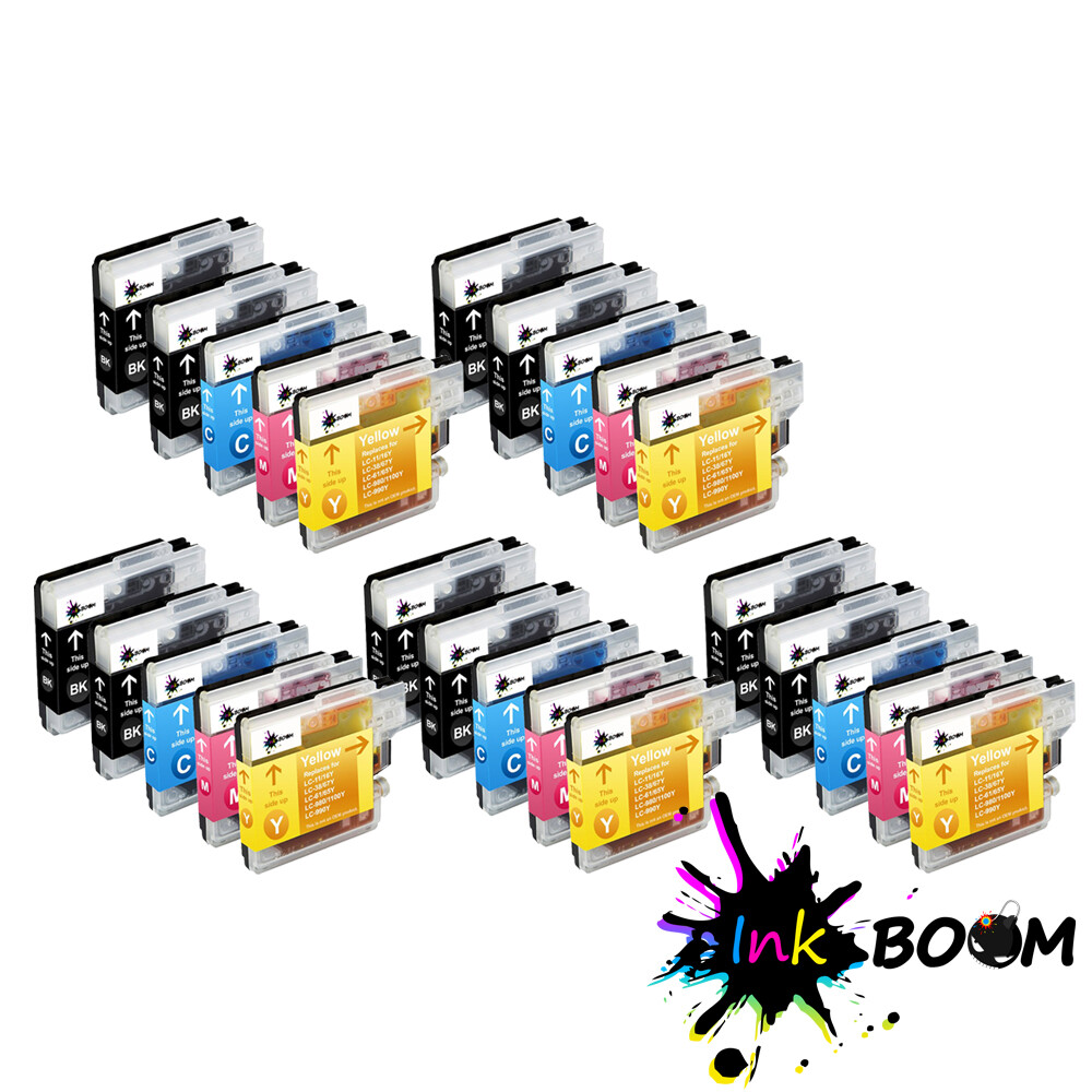 25 Ink Cartridge fits Brother LC61 MFC-J220 MFC-290C 5490CW DCP-195C DCP-J140W