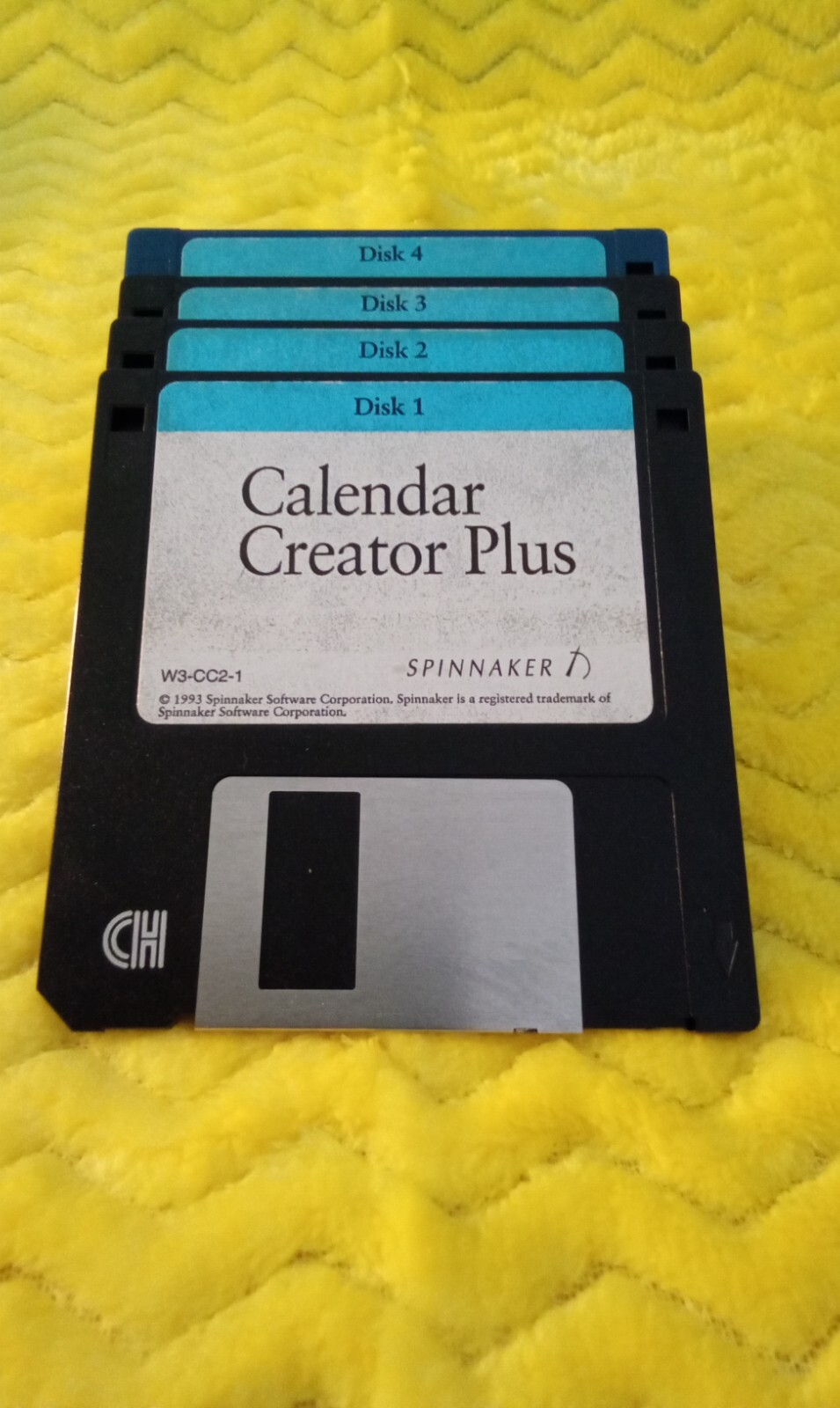 Calendar Creator Plus 3.5" Floppy Disks 1993 Spinnaker Software Corp (Set of 4)