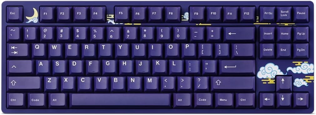 Drop Signatur Akatsuki Indigo TKL Mechanical Keyboard 87 keys Gateron Yellow KS3