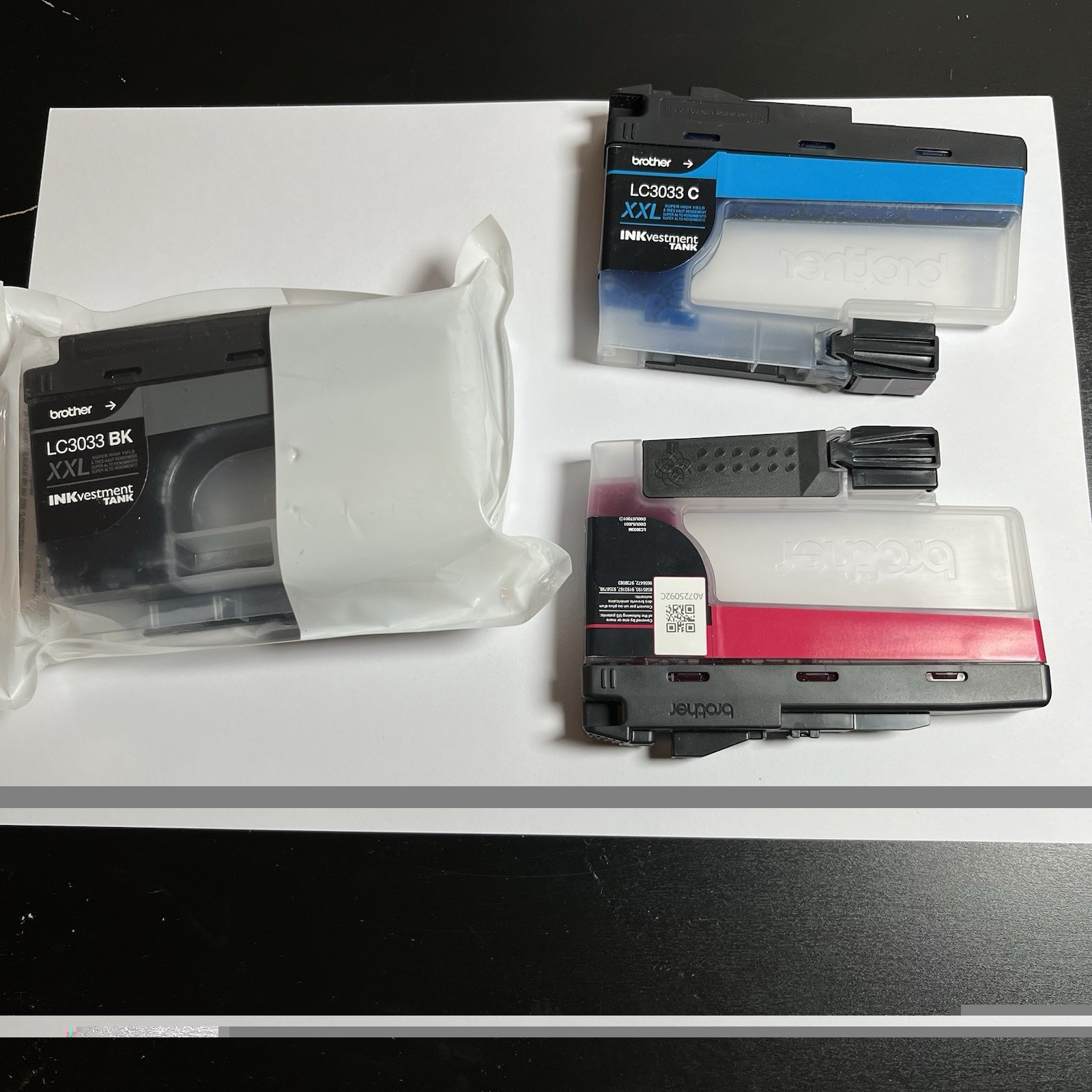 Brother LC3033 XXL Ink Cartridge Lot LC3033BK Black LC3033C Cyan LC3033M M
