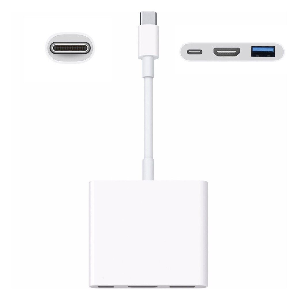 Gen uine For Apple USB-C Digital AV Multiport Adapter MJ1K2AM/A HDMI & USB NEW