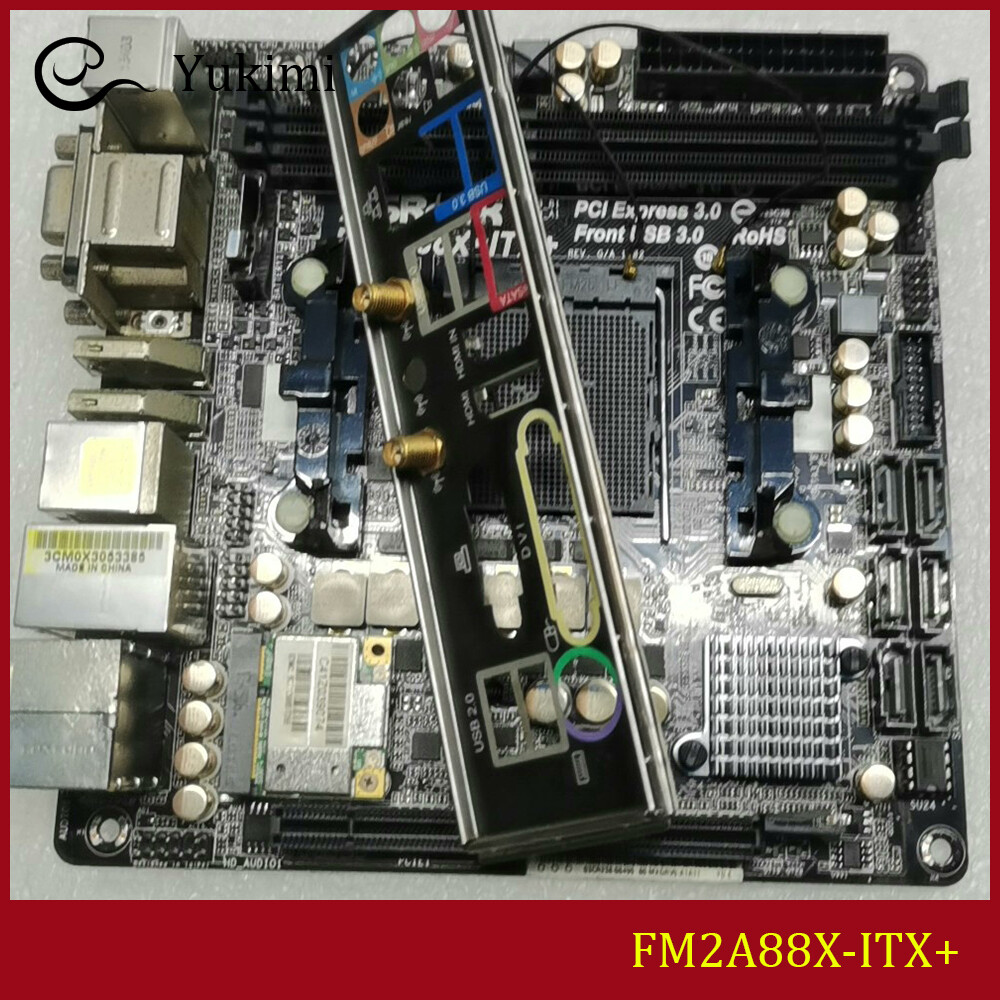 FOR ASROCK FM2A88X-ITX+ DDR3*2 32GB D-Sub DVI-D HDMI Mini-ITX Motherboard Test
