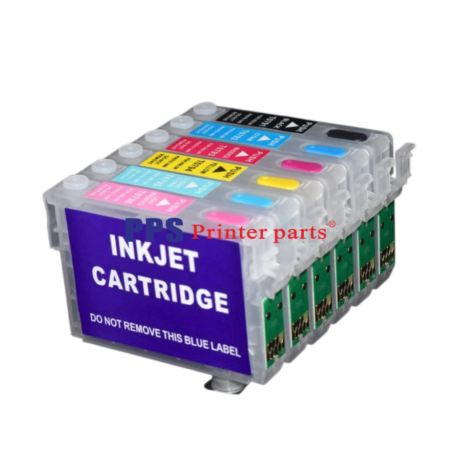 T0791-T0796  FOR Epson Refillable Ink Cartridges 1430 Artisan 1400 WITH ARC CHIP