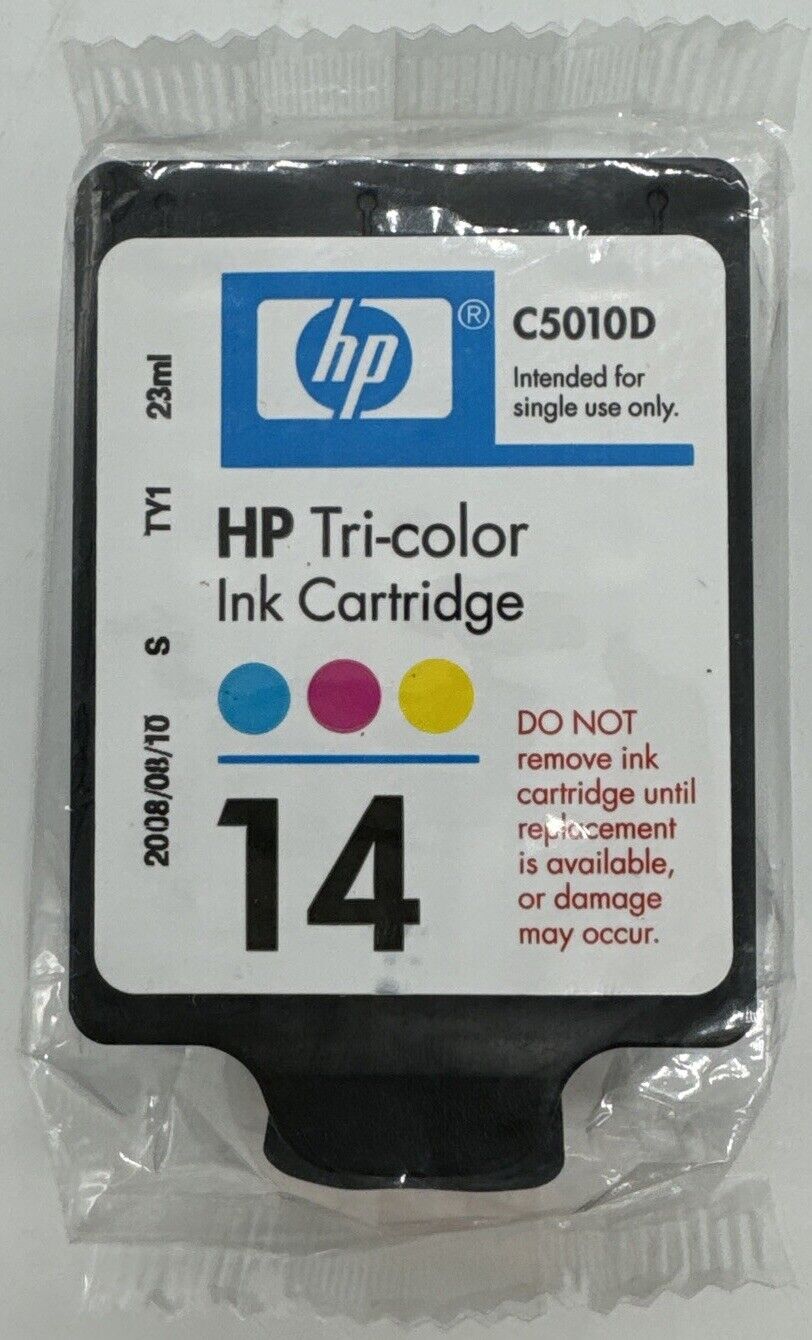 NEW - HP 14 Genuine Tri-Color Ink Cartridge