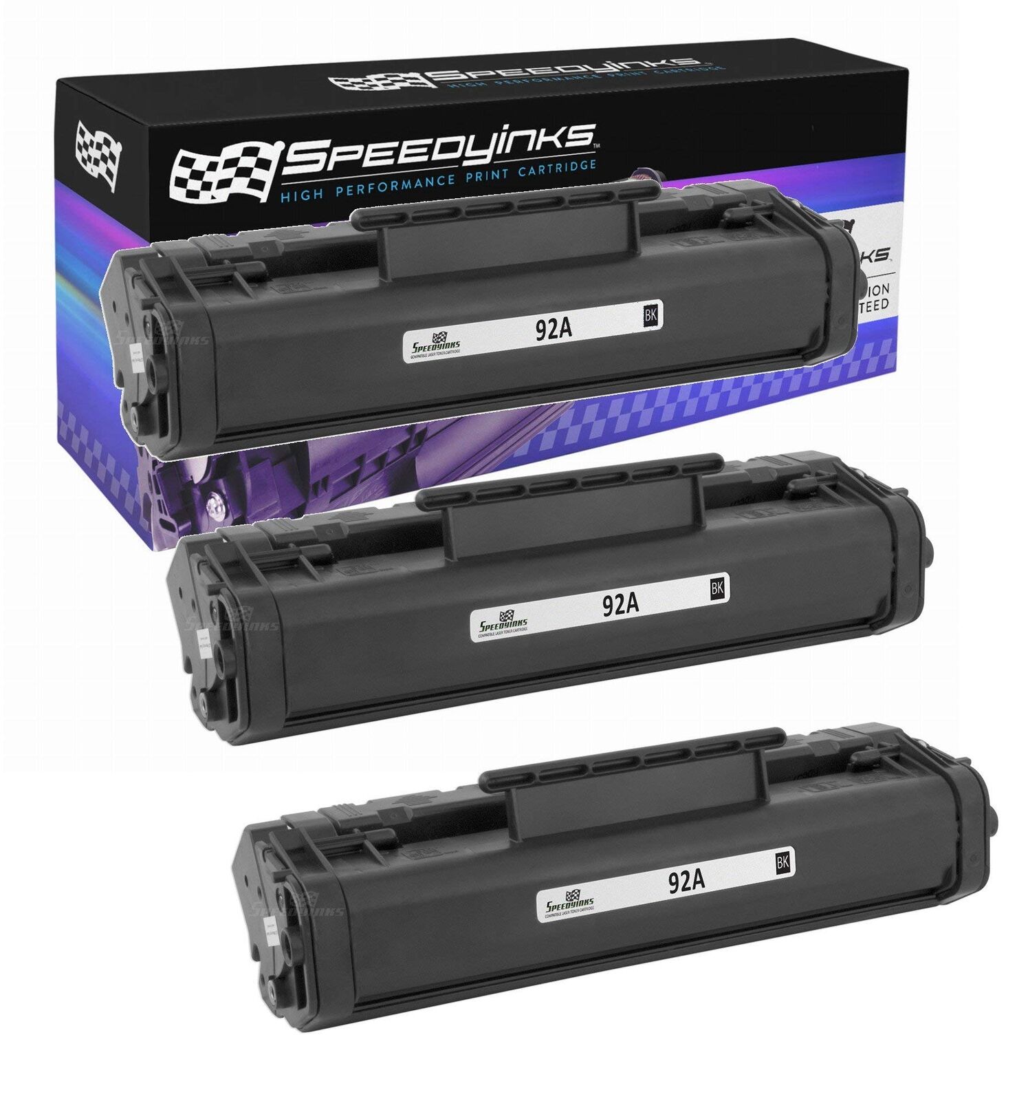 3PK Reman HP C4092A Toner Cartridge Black 2,5k HP 92A for HP 1100 1100a