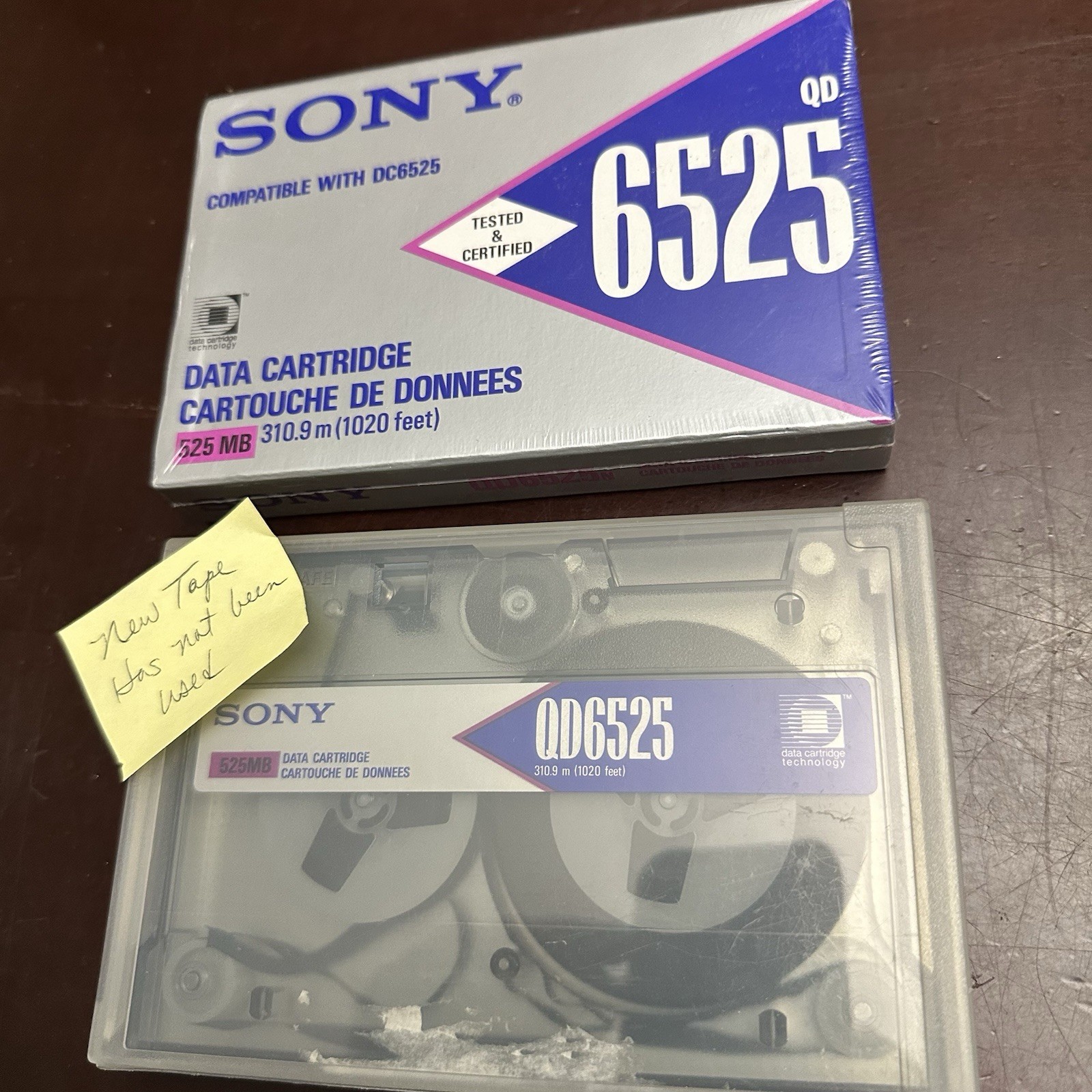 New Sony Data Cartridge QD6250 250MB Sealed And Another Open 1 Included QIC-525