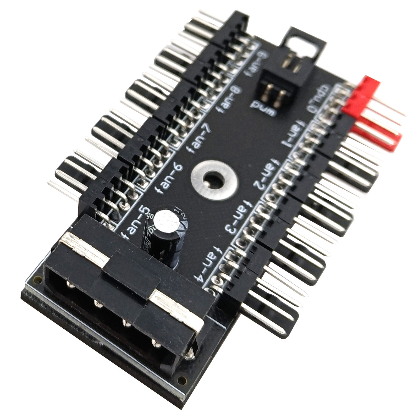 PC Fan Splitter Hub 4pin 10 Way Adapter IDE 12V Power Connector PWM CPU Cooler 