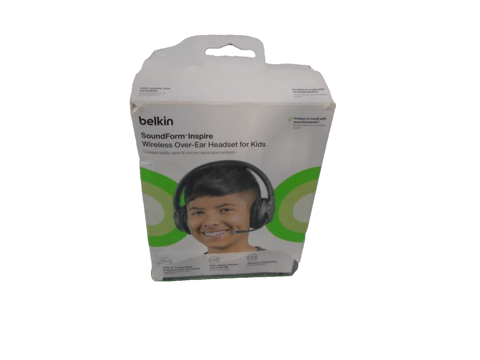 Belkin - SoundForm Inspire Wireless Youth Over-Ear Headset - Black