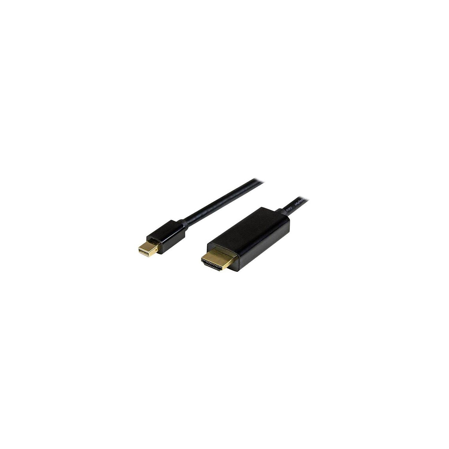 StarTech MDP2HDMM3MB 10' Mini DisplayPort/HDMI Audio/Video Cable Black