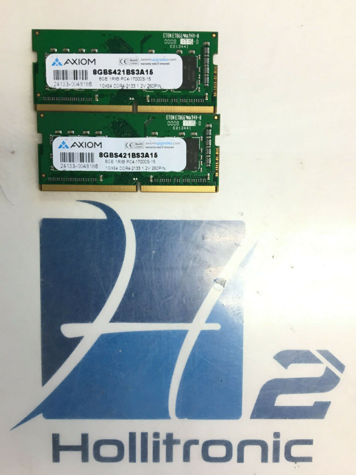 Lot of 2 Axiom 16GB (2x8GB) 1Rx8 PC4-17000S Memory *USED*