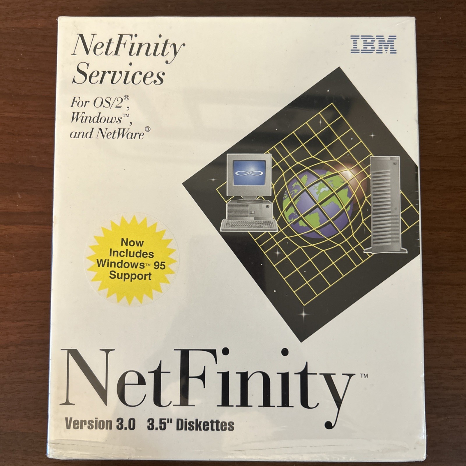 Vintage IBM NetFinity Services Version 3.0 3.5” Diskette Software 1995 OS/2