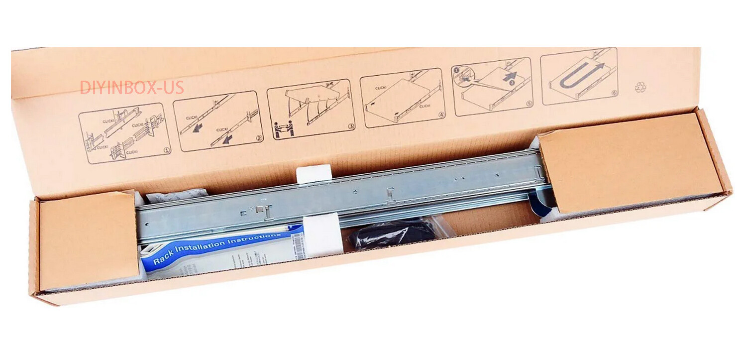 Dell H4X6X 2U Ready Sliding Rails Rail For R520, R530, R720, R720XD, R730, R740