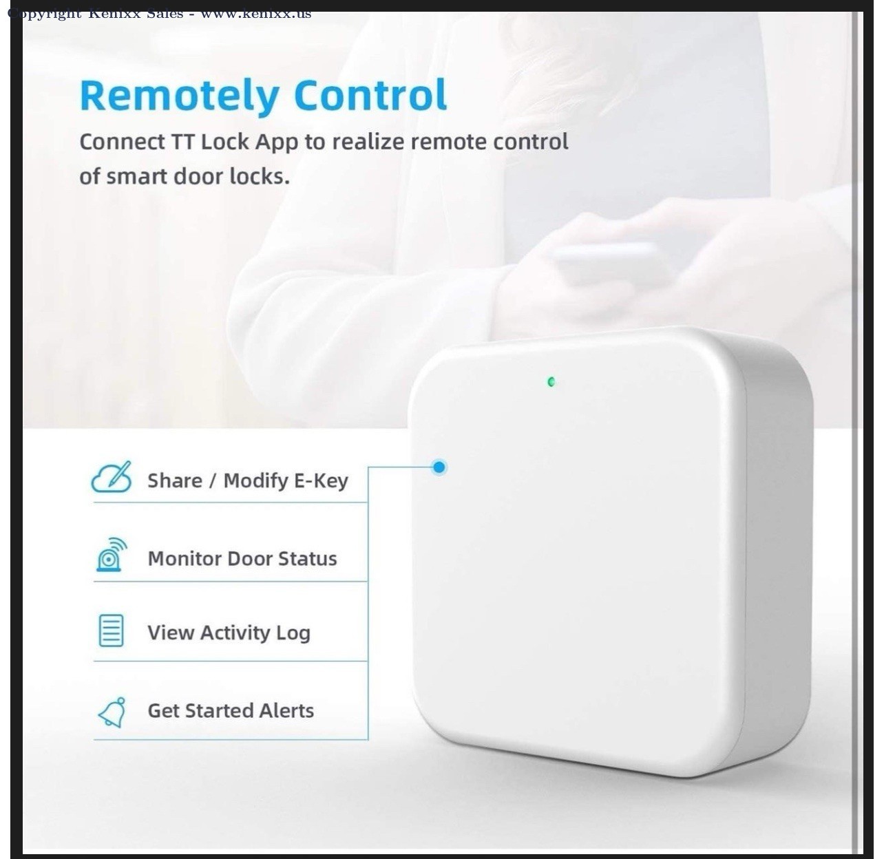 Nyboer G2 Wireless Wi-Fi Bridge Smart Remote Control Fingerprint Door Lock