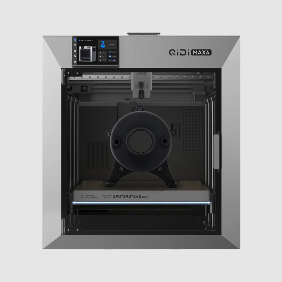 QIDI Max4 3D Printer, 390×390×340mm Large Build Volume, 65℃ Heated Chamber