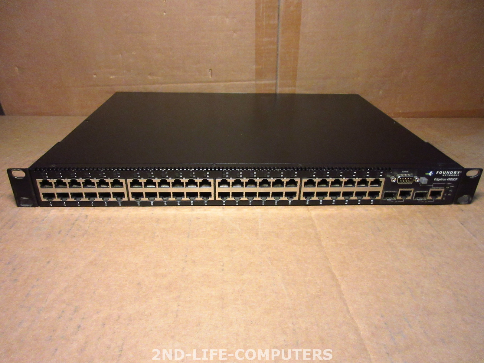 Foundry Networks EdgeIron 4802CF 48-Port 10/100 w/ 2-Port GBE Network Switch
