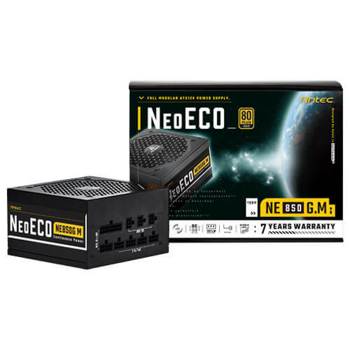 ANTEC NE850G M NeoECO PSU 850W 80+ Gold ATX Power Supply 120mm Fan Full Modular