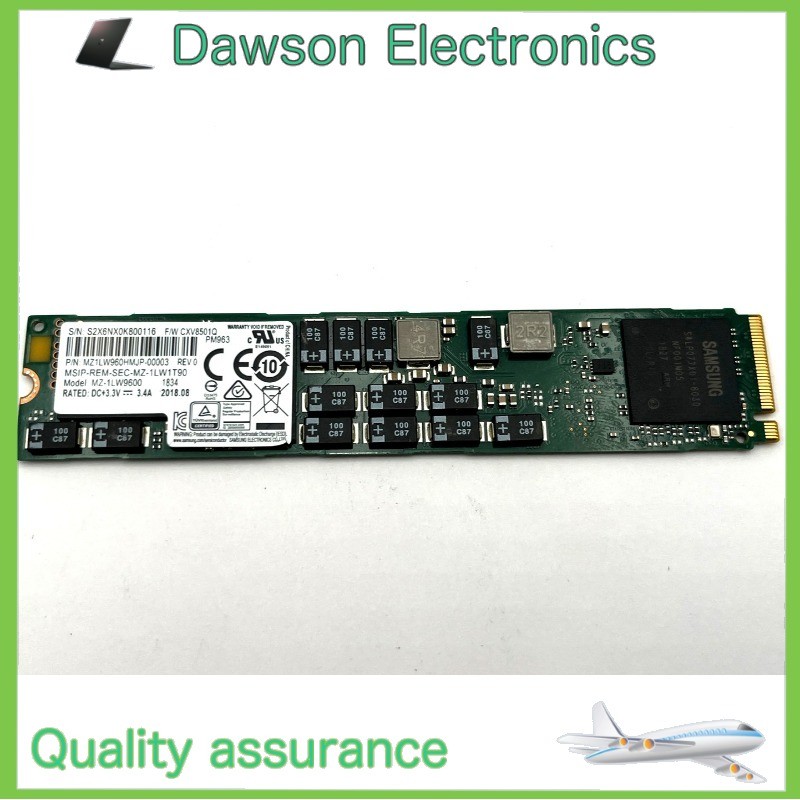 Samsung PM963 1.92TB NVMe PCI Express 3.0 X4 M.2 2210 MZ-1LW1T90 - 98% Health