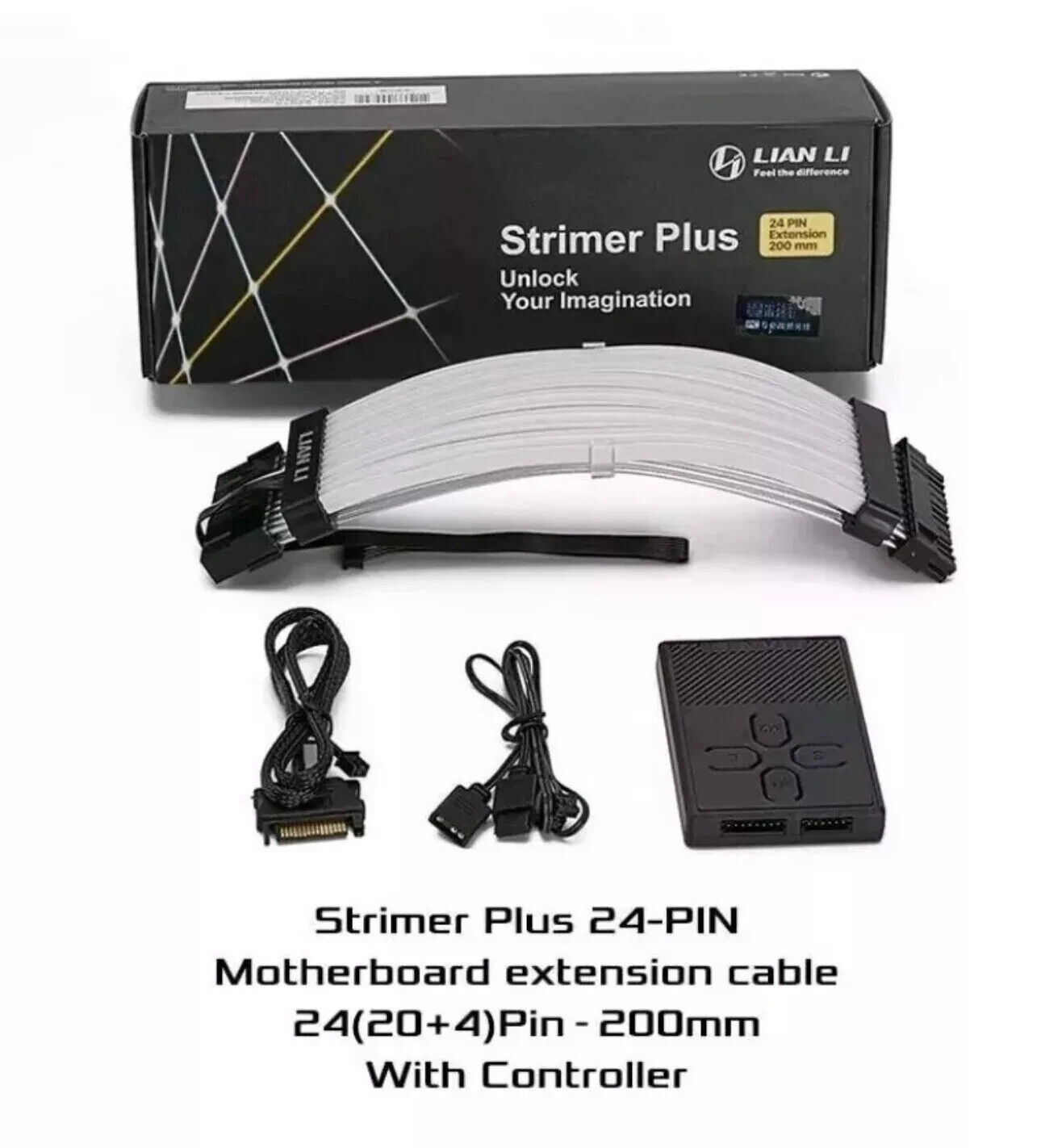 NEW LIAN LI STRIMER PLUS 24 Pins Addressable RGB Power Extension Cable