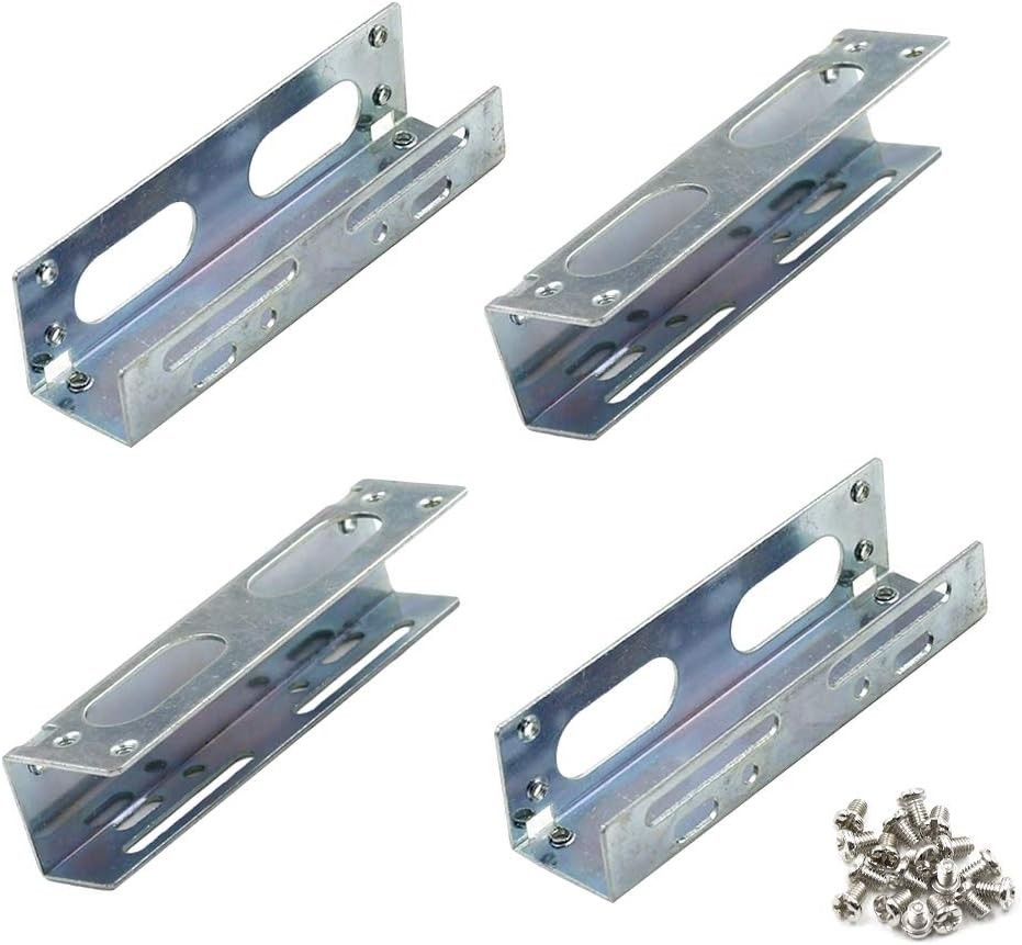 PHITUODA 3.5" to 5.25" Hard Drive Bay Metal Mounting Bracket Adapter for 5.25...