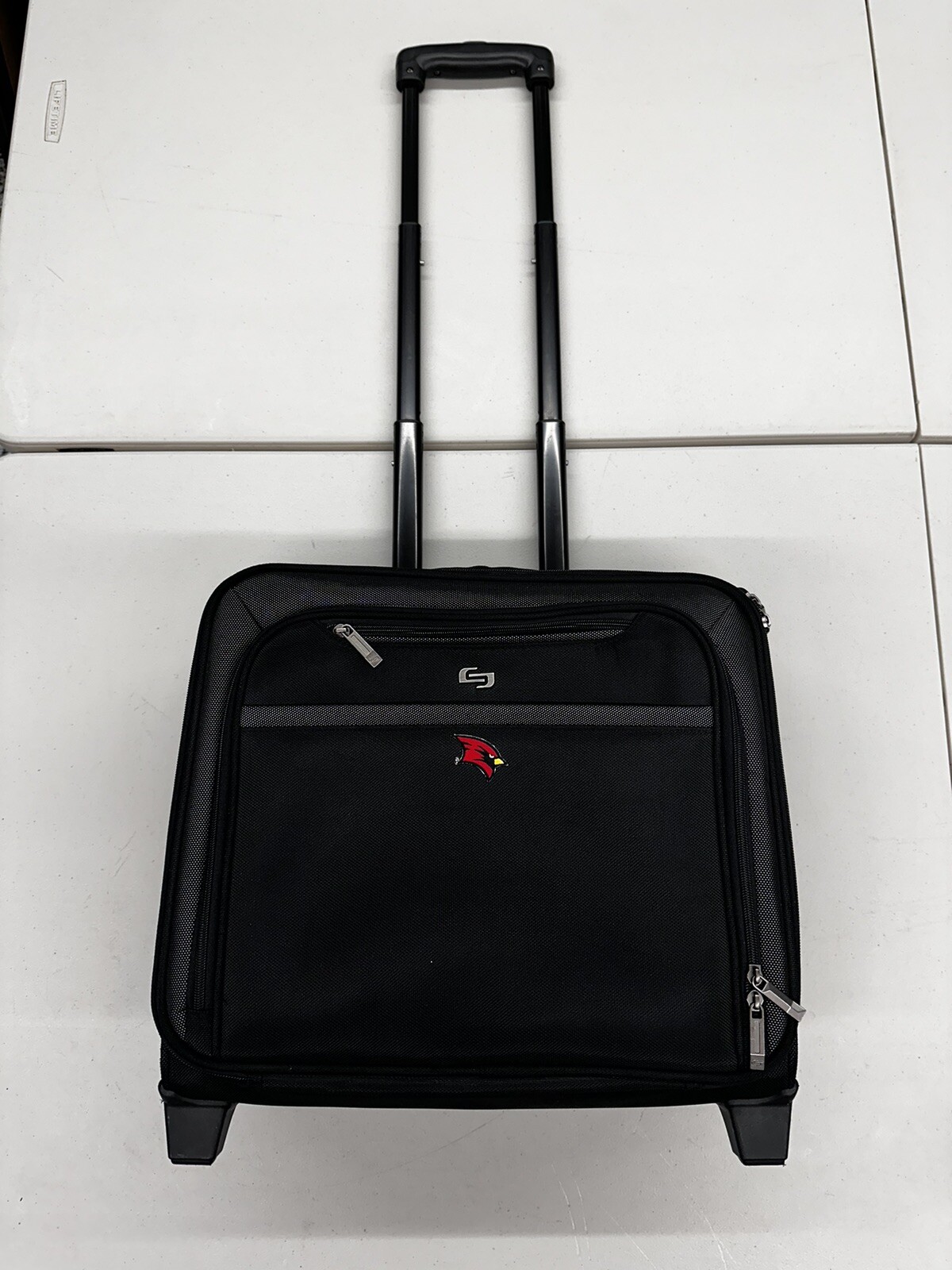 Saginaw Valley State Rolling Laptop Case Briefcase By Solo