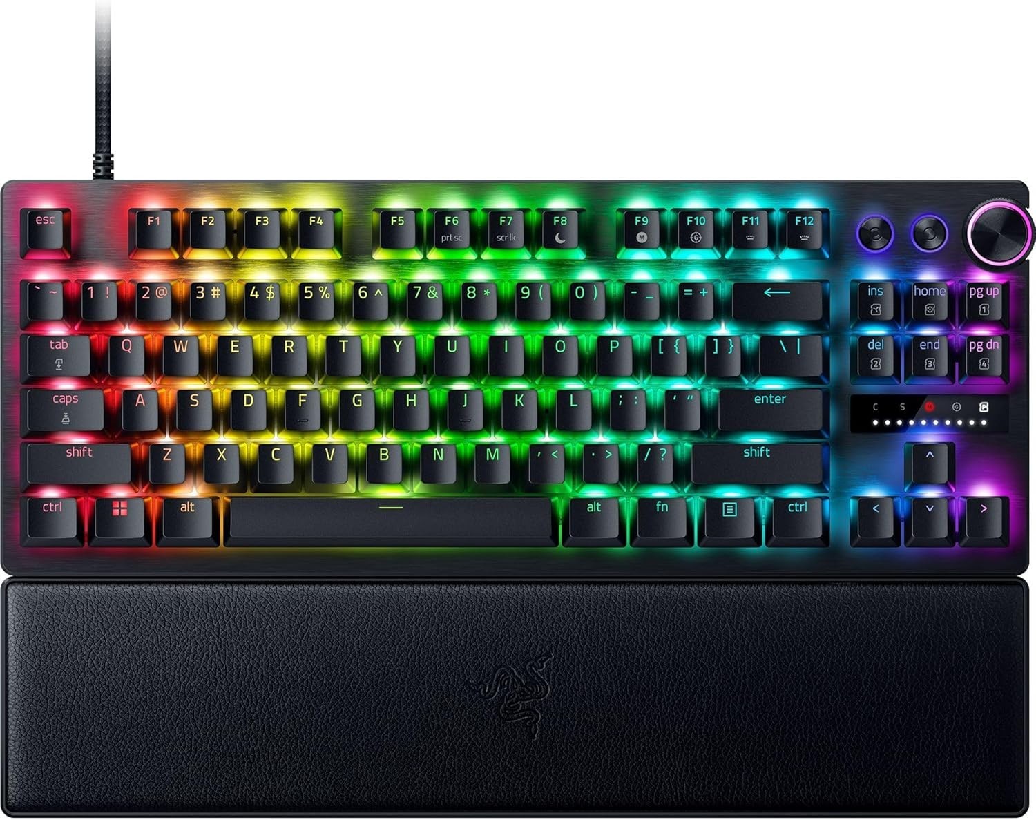 Razer Huntsman V3 Pro Tkl, Rapid Trigger, Gaming Keyboard, Wrist Rest, Black