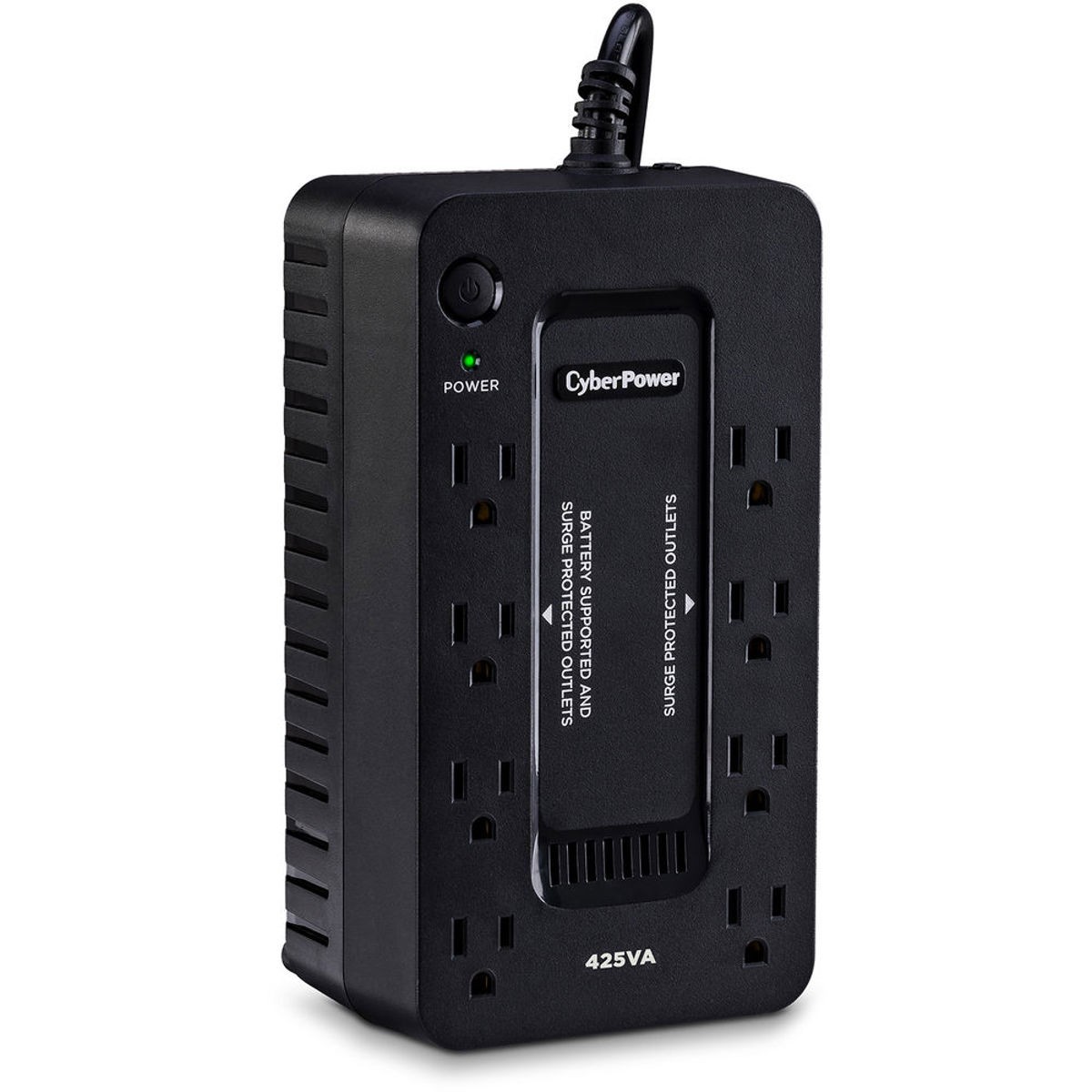 CyberPower ST425 8-Outlet Compact Standby UPS, 425 VA / 260W Power