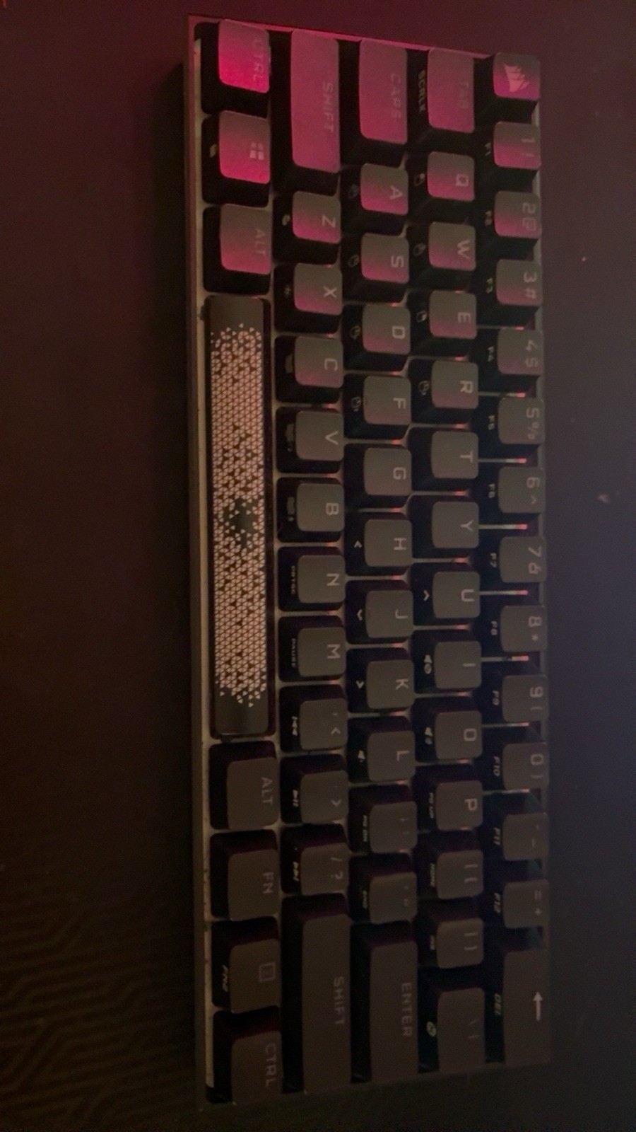 K160 CORSAIR K65 rgb mini 60% Mechanical Keyboard- Open Box New English Key