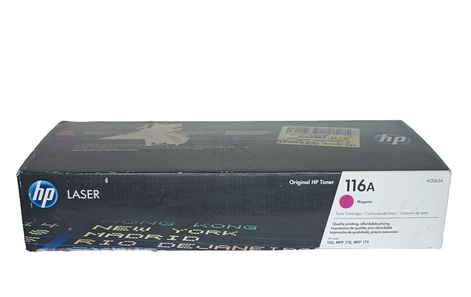 New Genuine HP Laser 116A Ink W2063A Toner Cartridge MAGENTA Factory Sealed