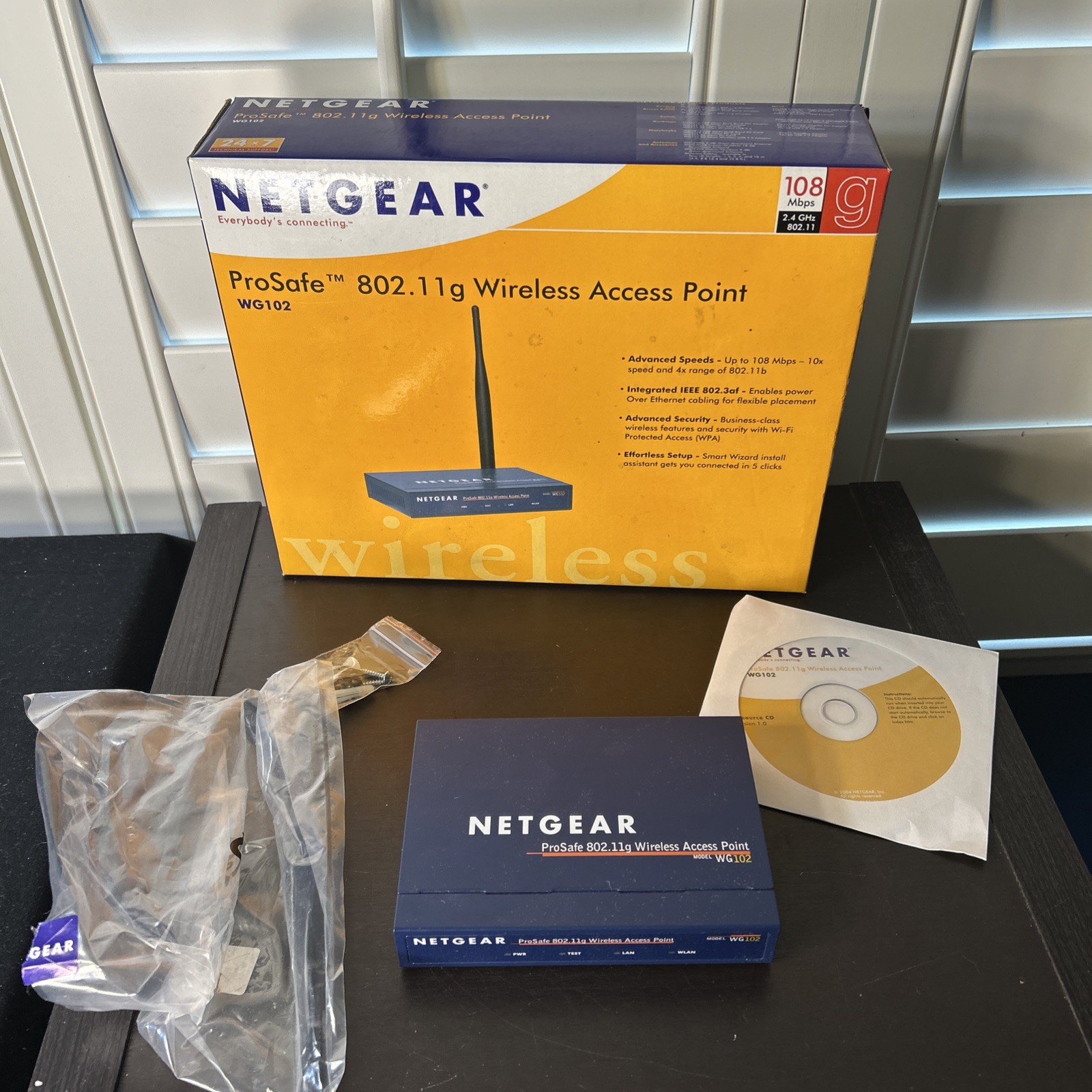 Netgear ProSafe WG102 Wireless Access Point NO CORD
