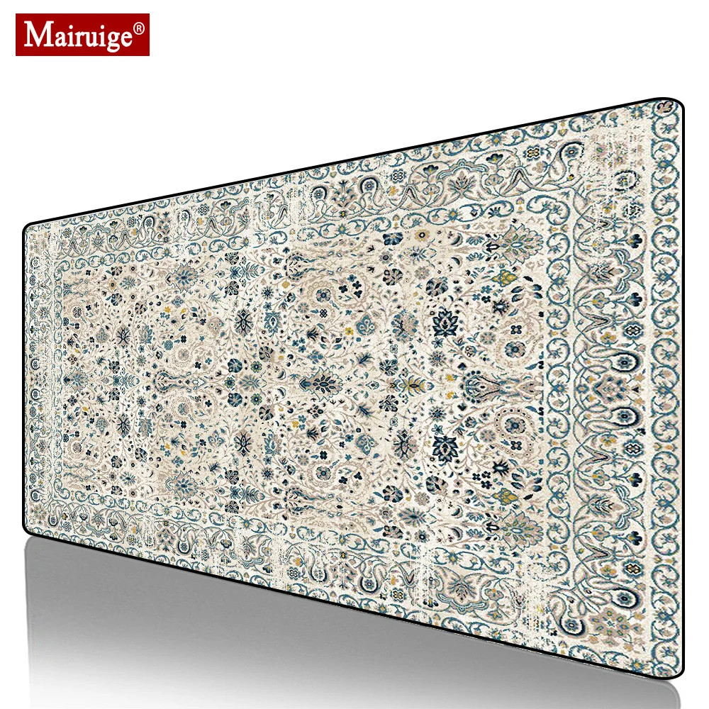 Persian Rug Bohemian Mouse Pad XXL Gamer Desk Mat Moroccan Carpet Large
