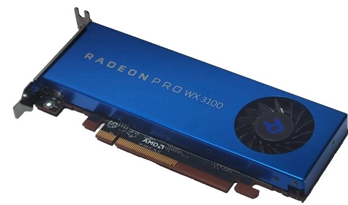RADEON PRO WX 3100 4GB DDR5 GPU  (Display Port 2x MINI DPort)