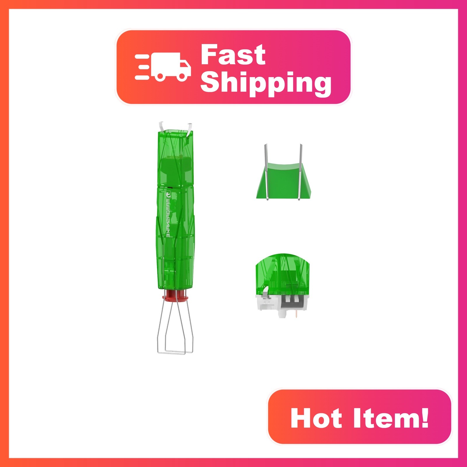 MAMBASNAKE Transparent Green Keycap Switch Puller