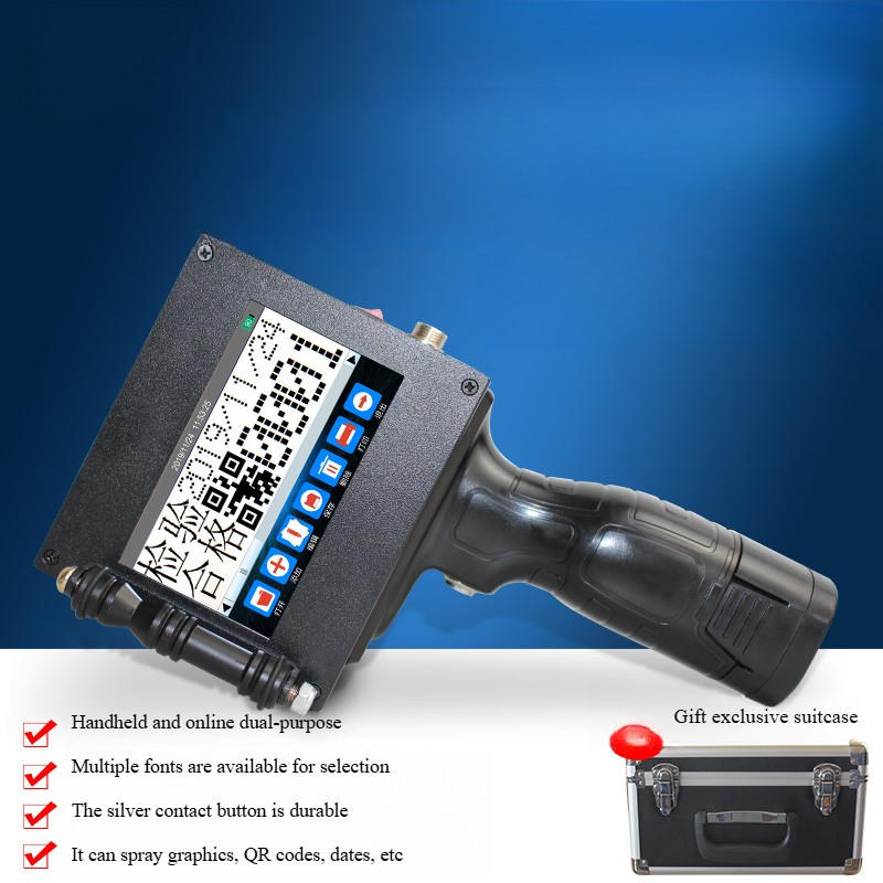 ZM-308 Dual-nozzle 5cm Large Character Intelligent Handheld Inkjet Printer