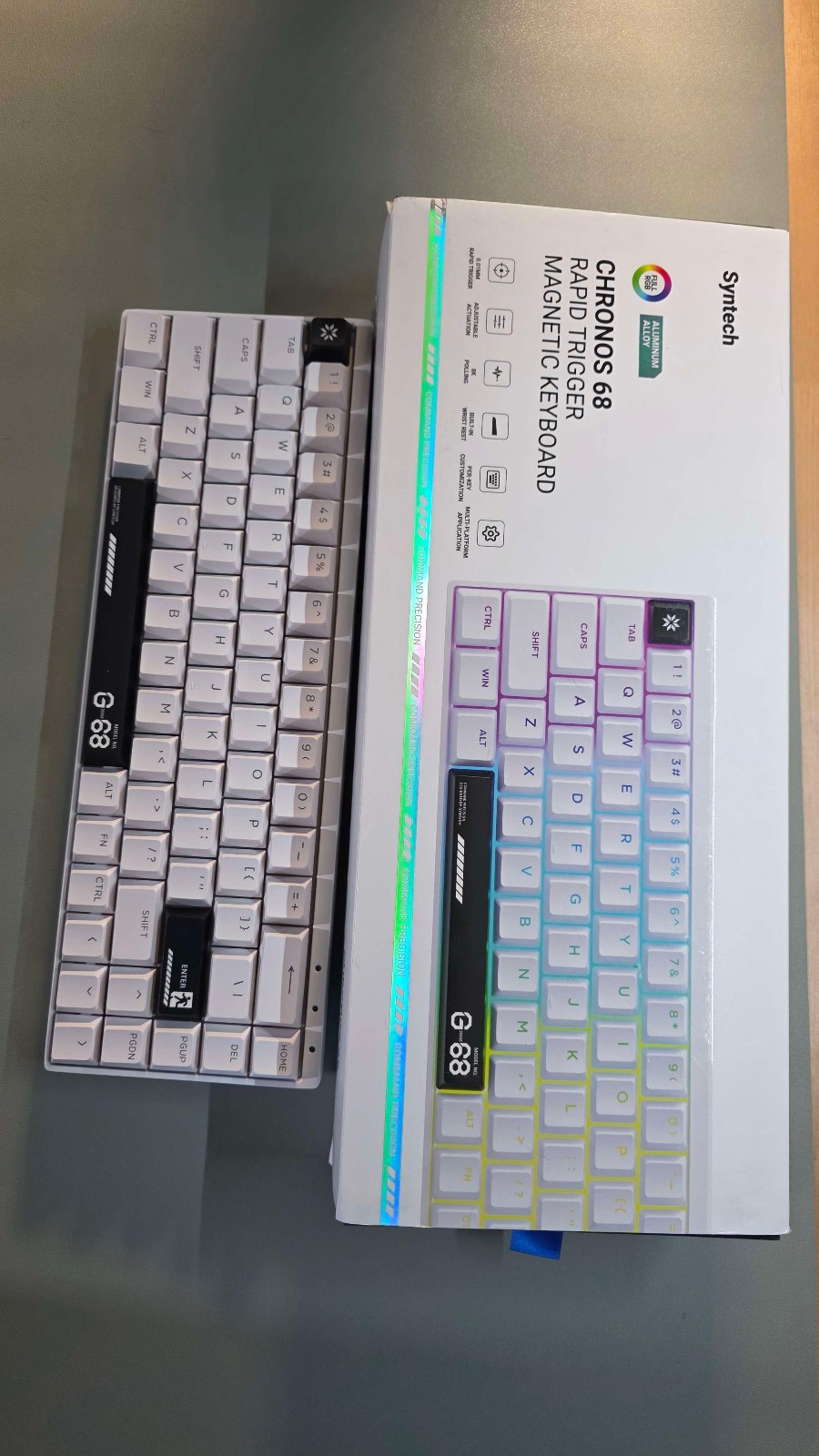 Syntech Chronos 68 Wired Rapid Trigger Aluminum Magnetic Keyboard - Slightly Use