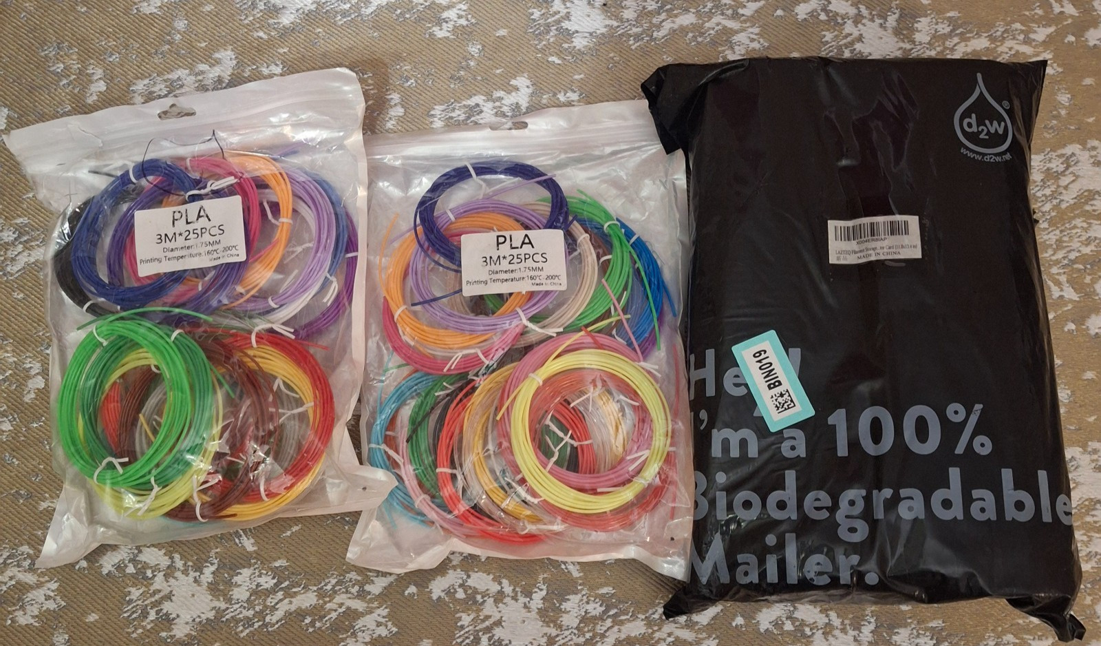 3D Printer Filament Vacuum Storage Bags Sealing Kit 40 Pcs 11" x 13"  PLA Sample