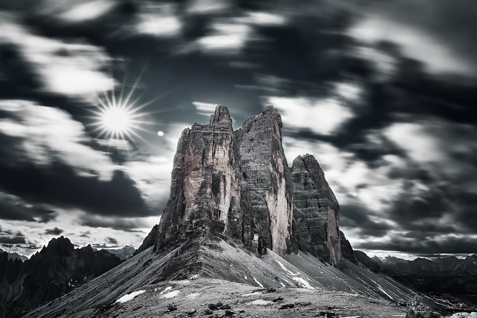 Landscape italy sky mountains nature dolomites Custom Gaming Mat Desk