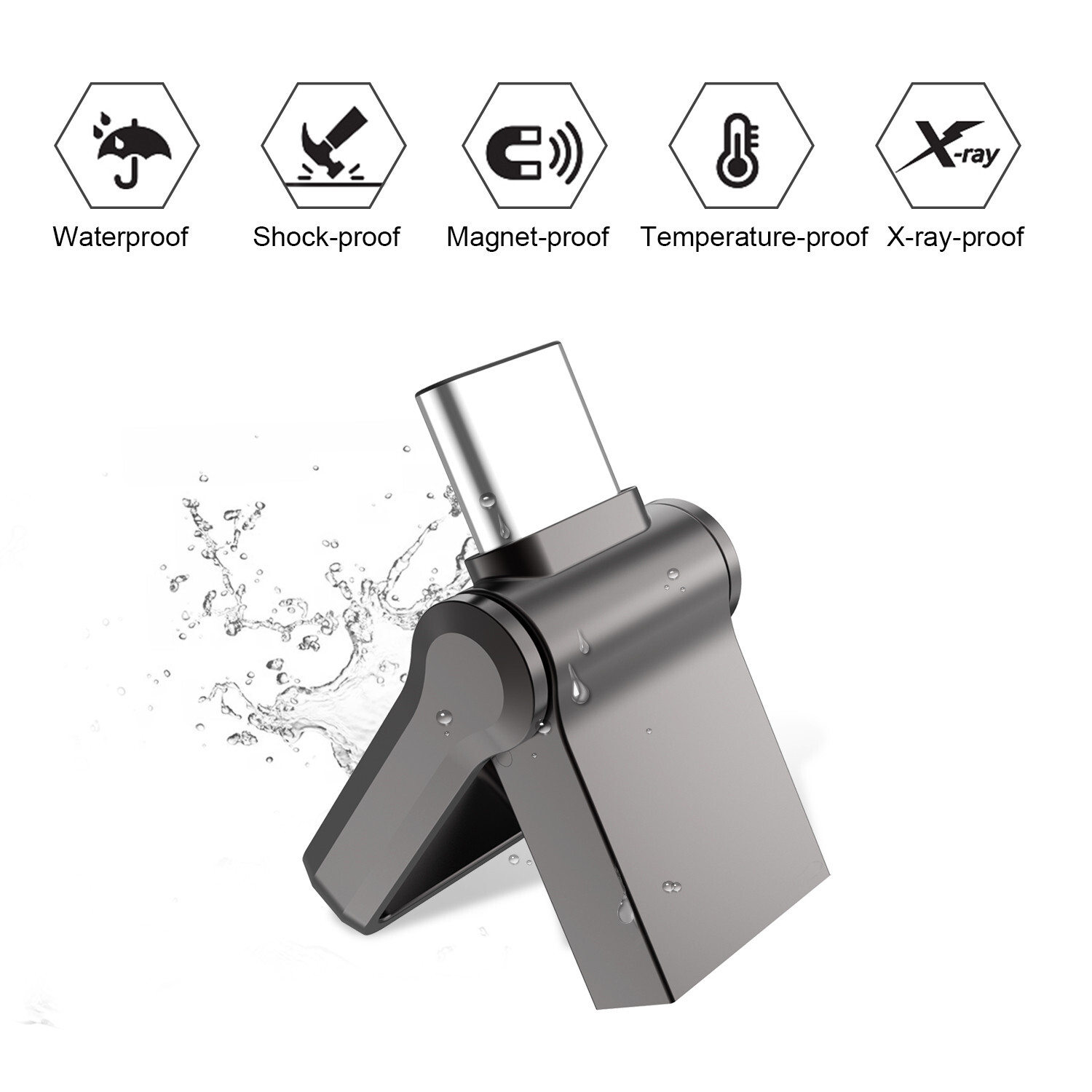 32/64/128GB USB 3.0 Flash Drive Dual Drive USB Type-C Thumb Drive USB-C Drive