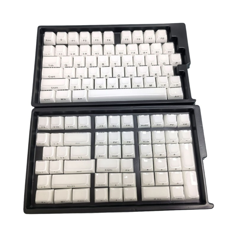 113Key Side Printed Jellys Crystals Keycap Set OEM Height for Mechanical