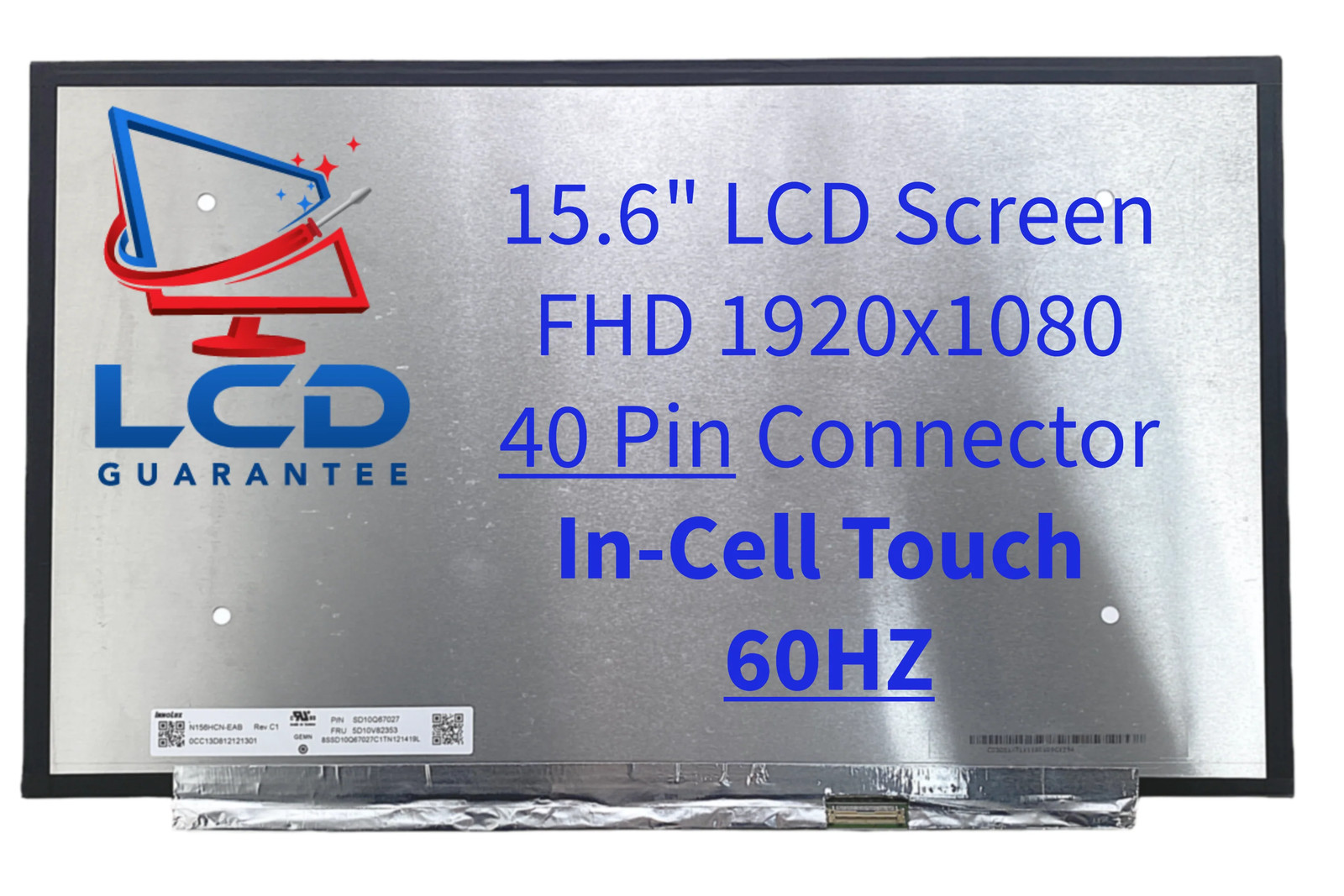 Lenovo 5D10V82352 15.6" FHD 60Hz Touch In-Cell Laptop LCD Screen