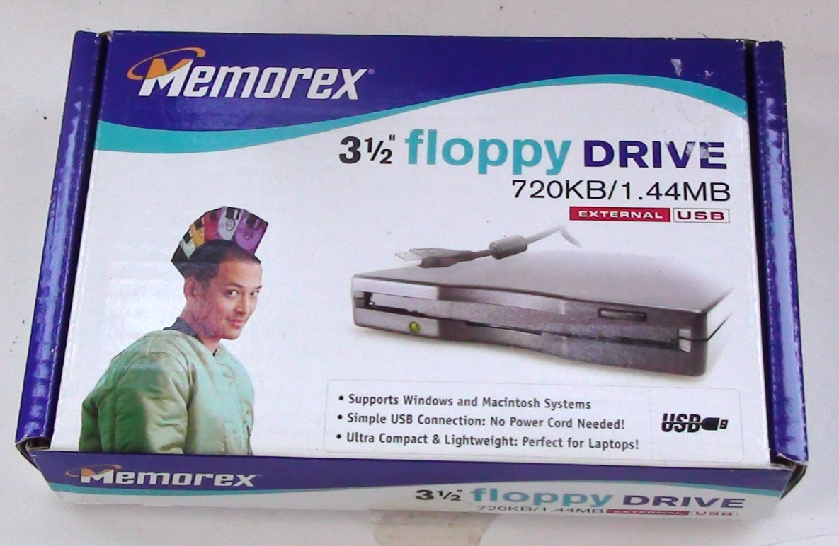 Memorex  External USB 3 1/2 Floppy Drive NEW SEALED