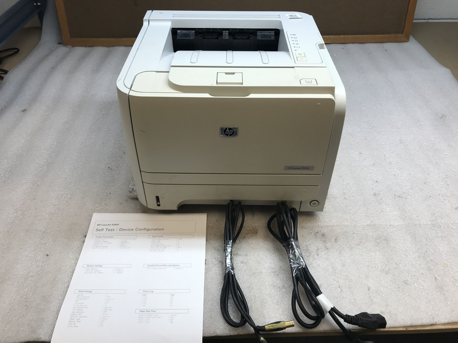 HP LaserJet P2035 Monochrome Laser Printer 3K Pages - Tested