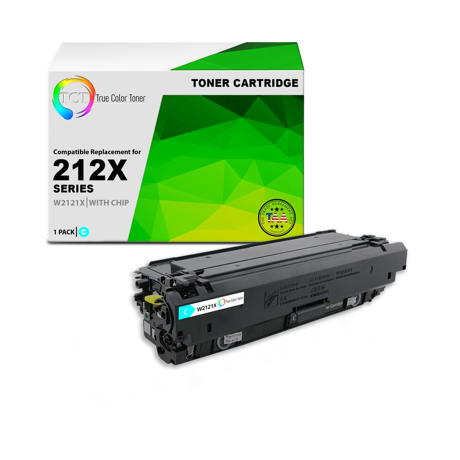 TCT W2121X TAA Compliant Toner Cartridge Replacement for HP W2121X - 212X