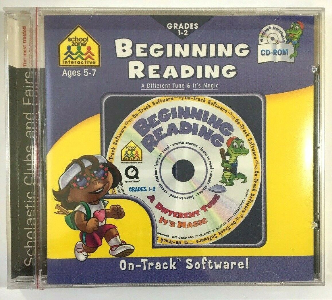 Beginning Reading, grades 1-2 (School Zone 2000) - Windows 95/98/Mac CD-ROM 